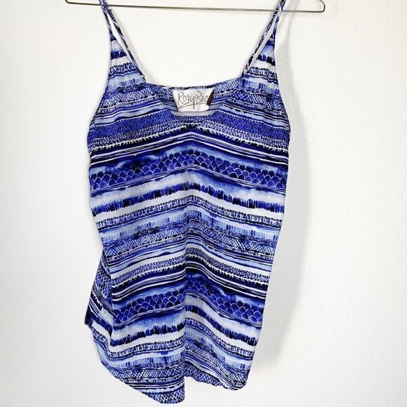 Rory Beca Kingston Silk Tank Blue Small - Picture 6 of 6